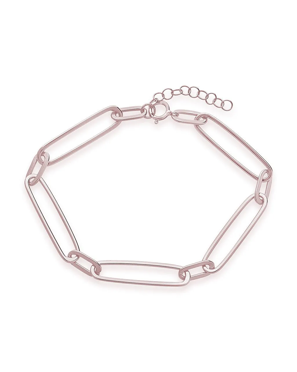 Sterling Silver Polished Large Link Bracelet