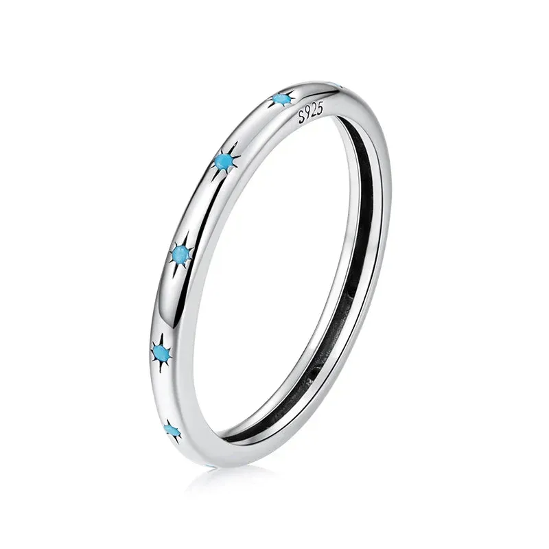 Sterling Silver Simple Rings For Women Wedding Engagement Heart Rings