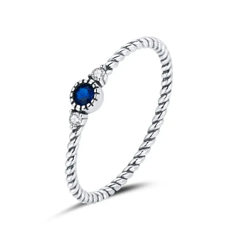 Sterling Silver Simple Rings For Women Wedding Engagement Heart Rings