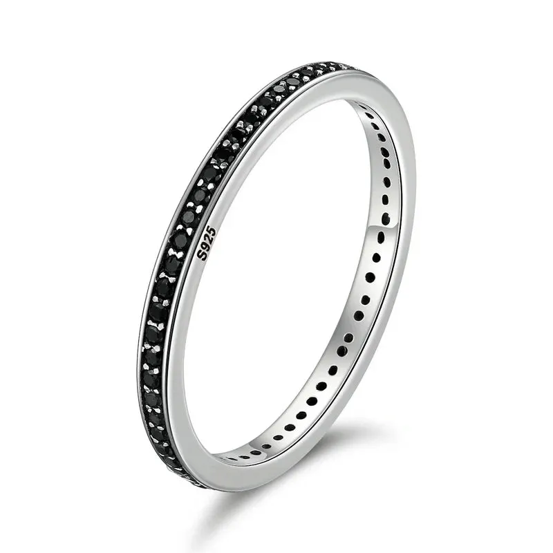 Sterling Silver Simple Rings For Women Wedding Engagement Heart Rings