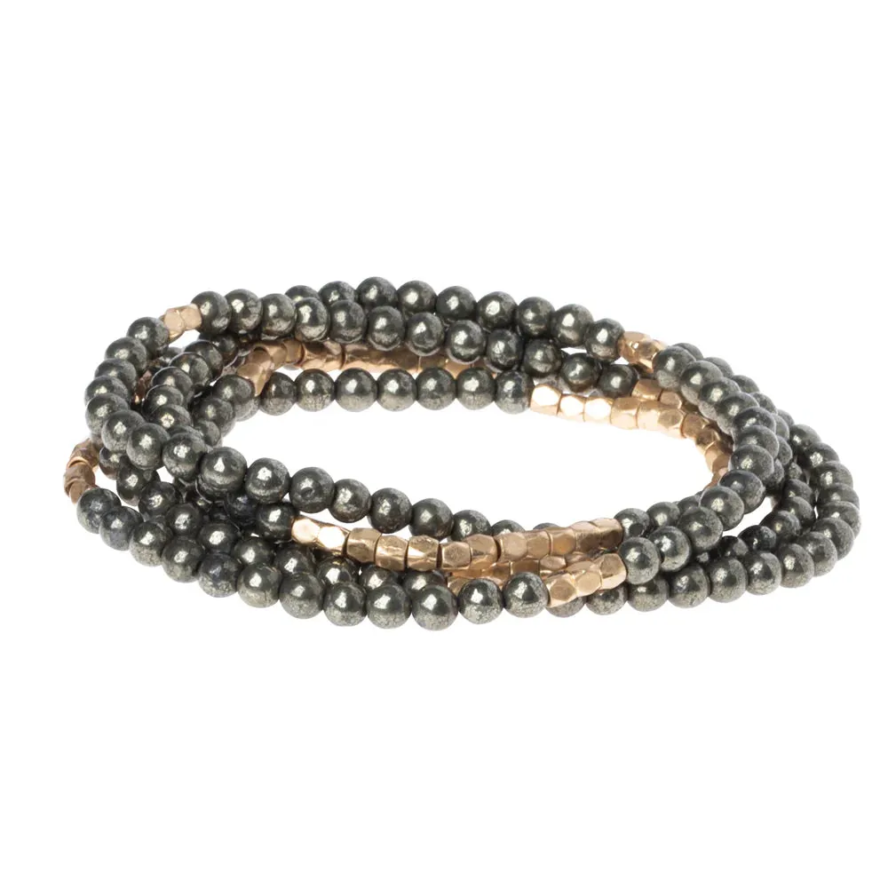 Stone Wrap Pyrite - Stone of Positive Energy