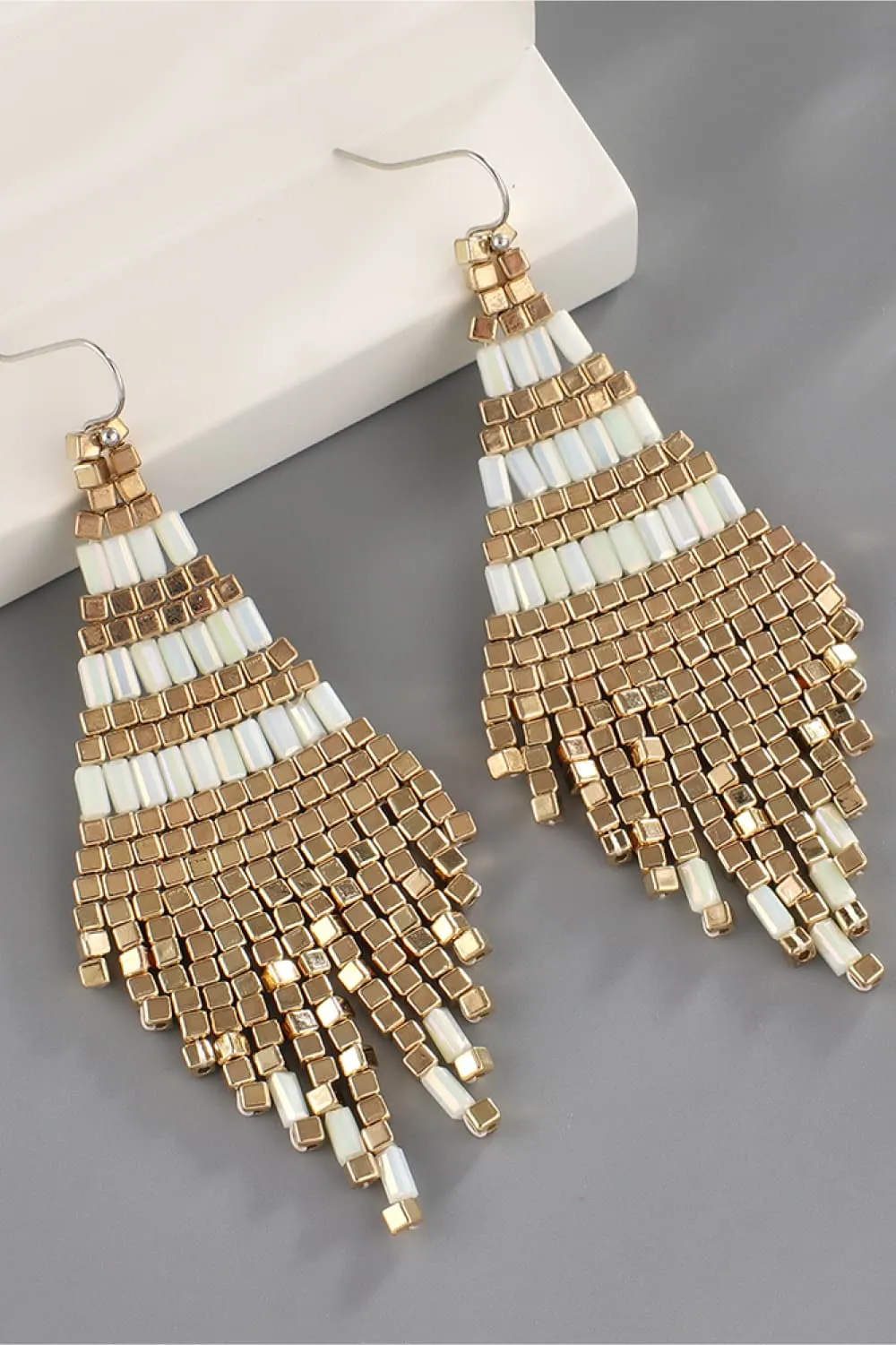 Stylish Beaded Dangle Earrings
