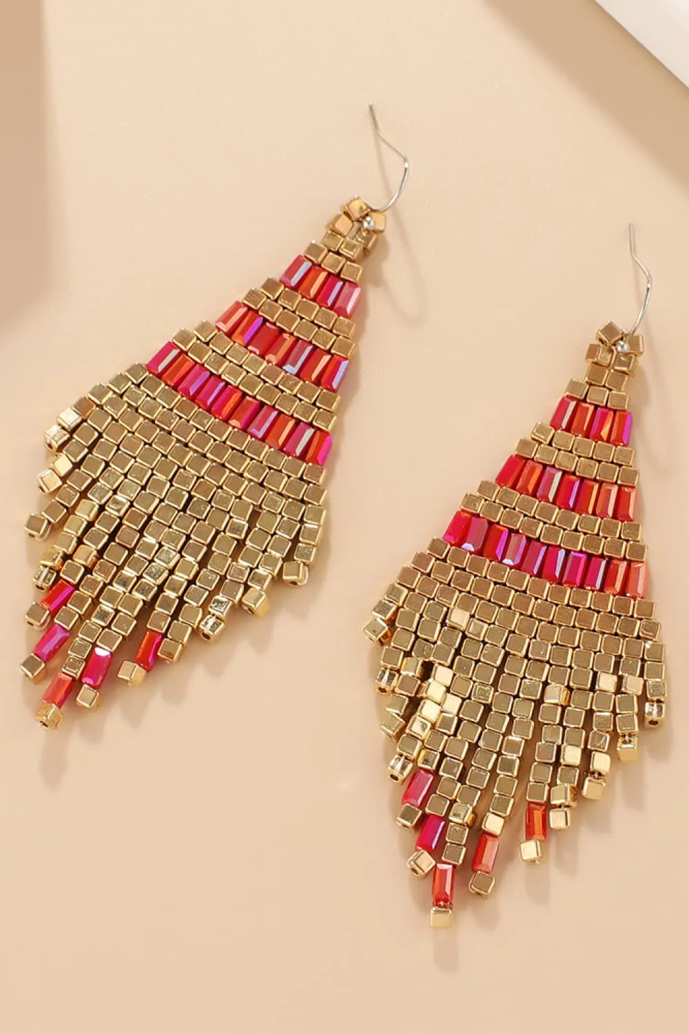 Stylish Beaded Dangle Earrings