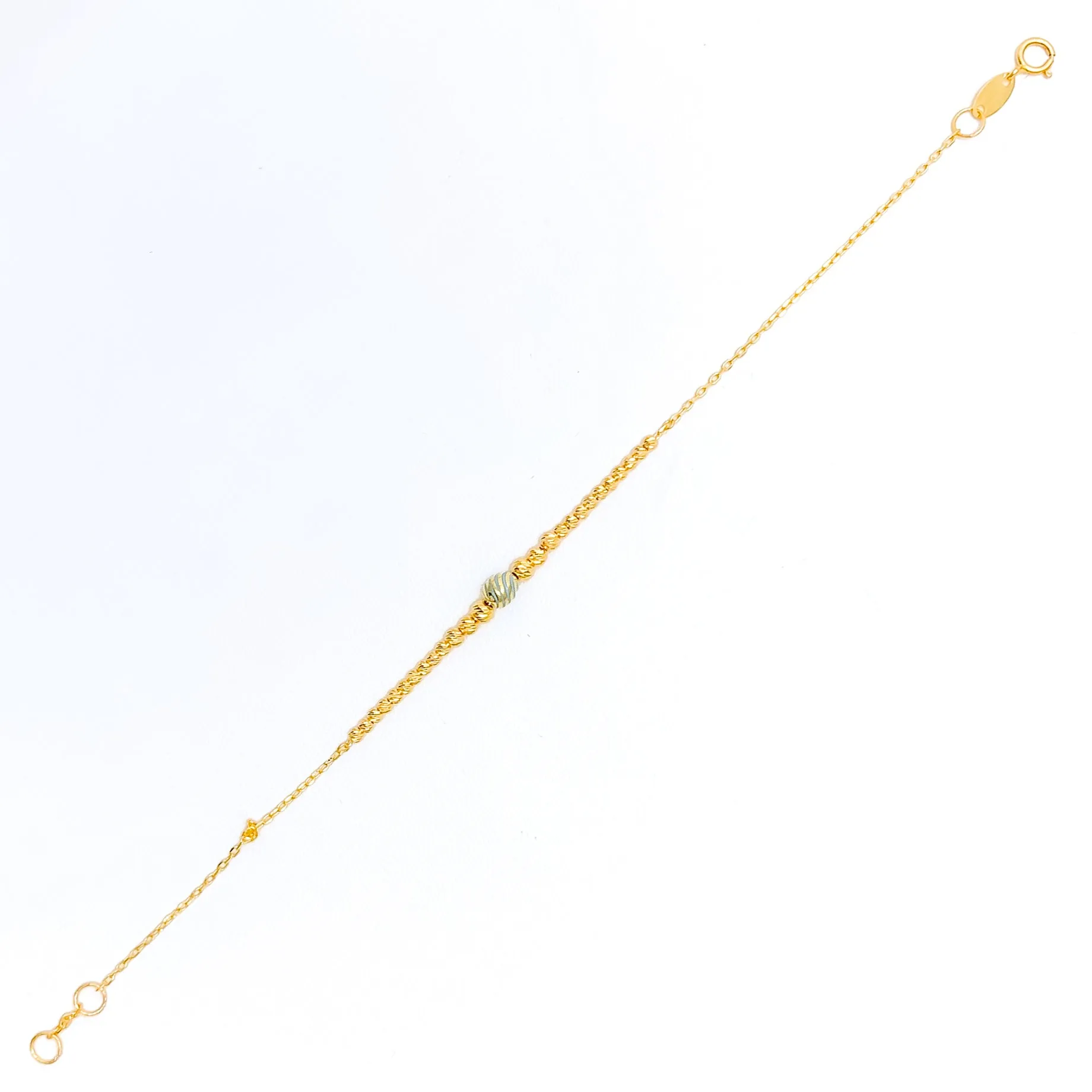 Stylish Subtle 21k Gold Bracelet