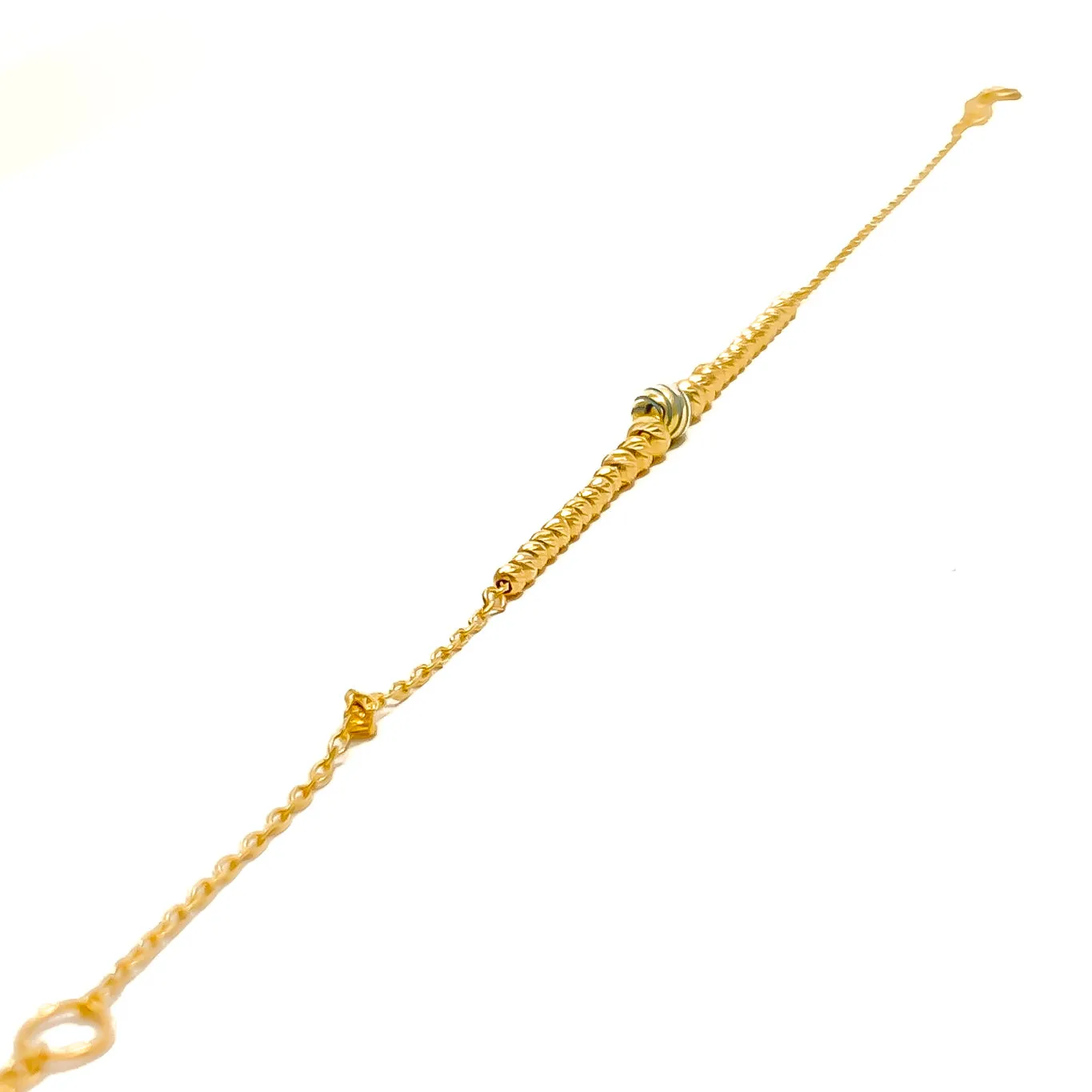 Stylish Subtle 21k Gold Bracelet