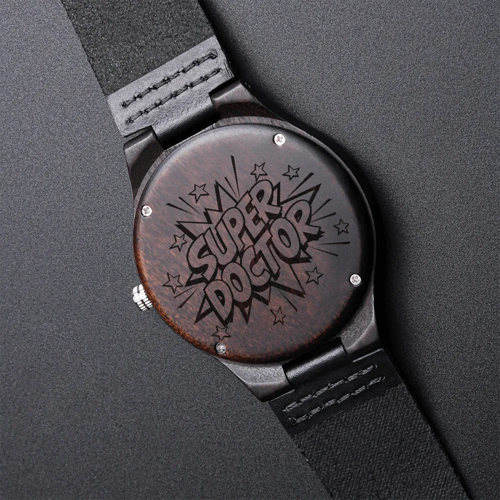 Super Doctor Physician's Luxury Wooden Watch