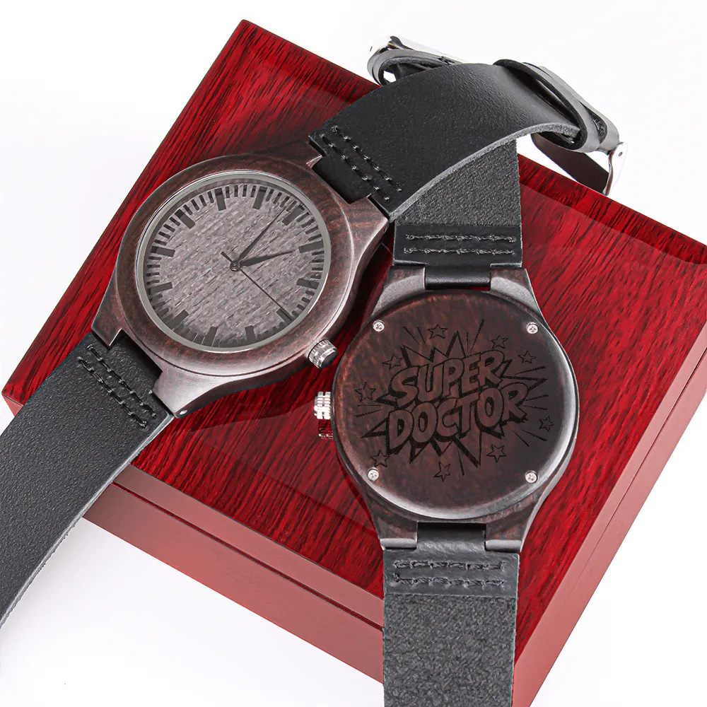 Super Doctor Physician's Luxury Wooden Watch