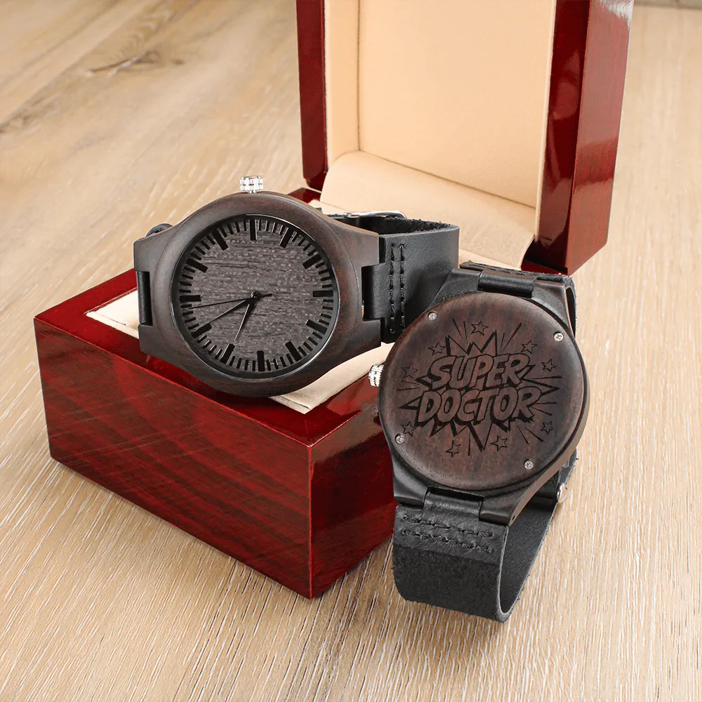 Super Doctor Physician's Luxury Wooden Watch