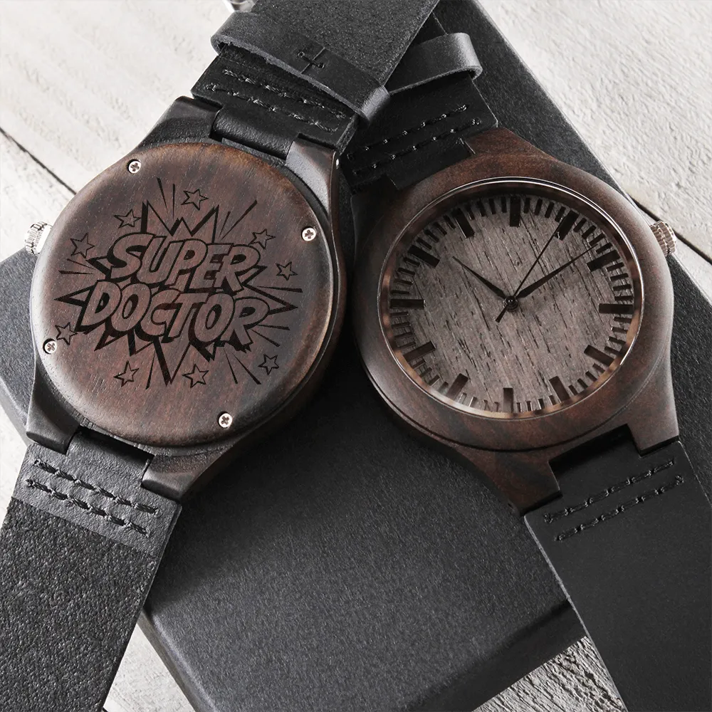Super Doctor Physician's Luxury Wooden Watch