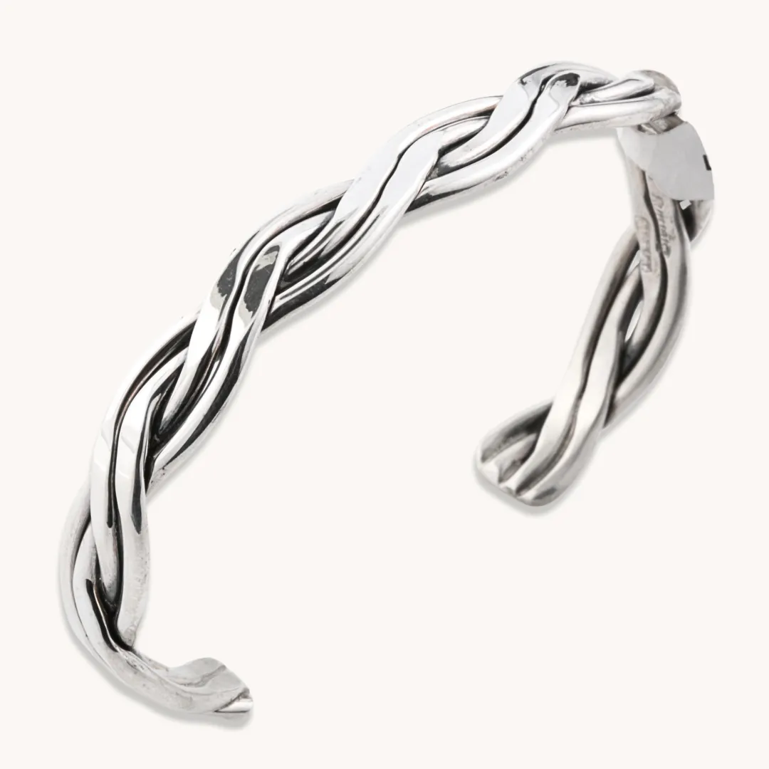 Tahe Braided Silver Bracelets