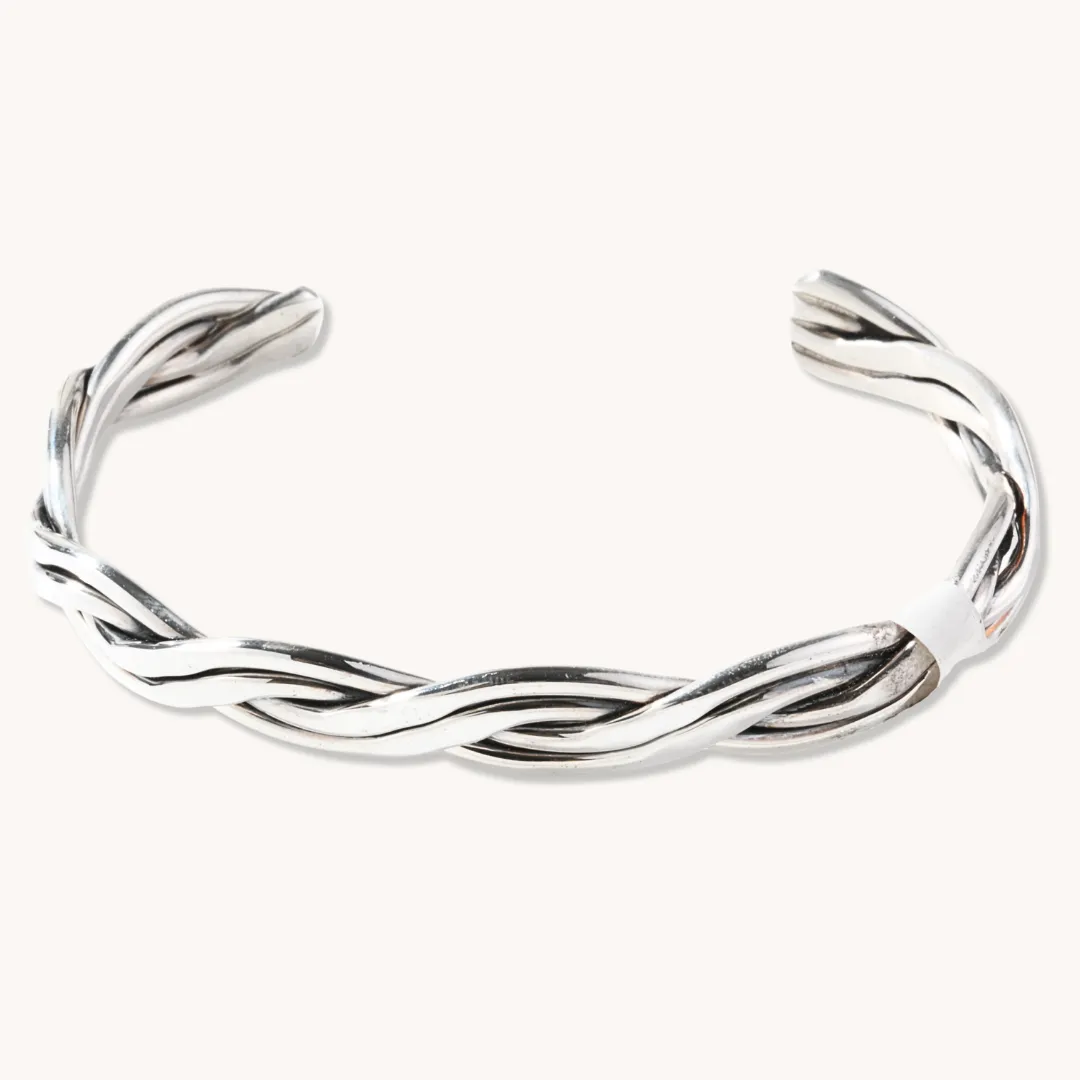Tahe Braided Silver Bracelets