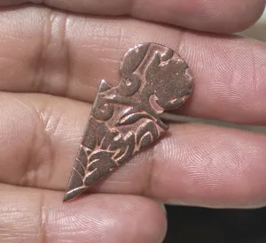 Tanfolk Figure 30mm x 13mm Blank Center Hole Cutout for Enameling Stamping Texturing Variety of Metals - 6 pieces