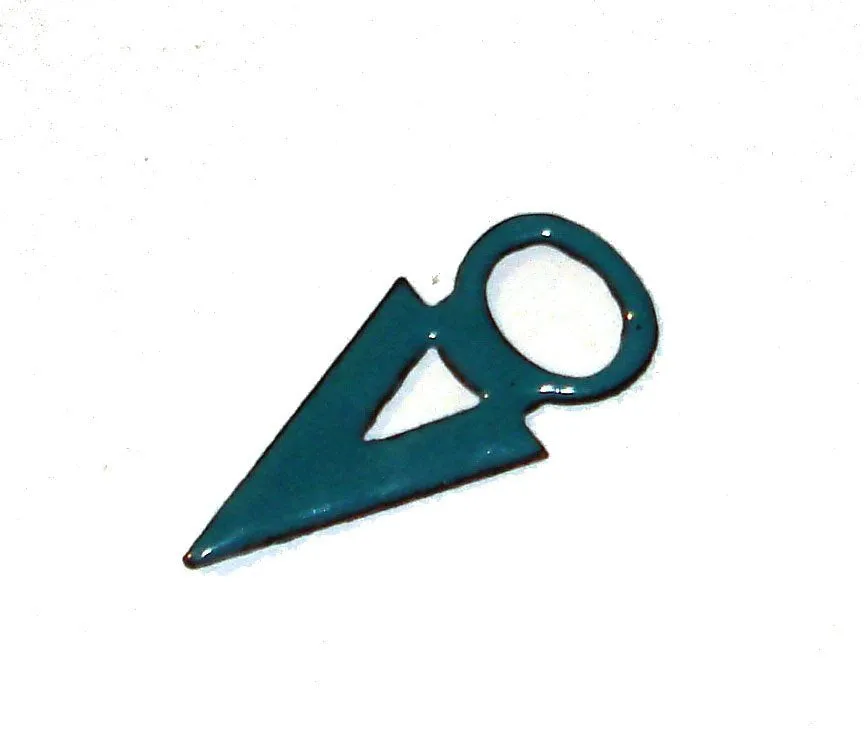 Tanfolk Figure 30mm x 13mm Blank Center Hole Cutout for Enameling Stamping Texturing Variety of Metals - 6 pieces