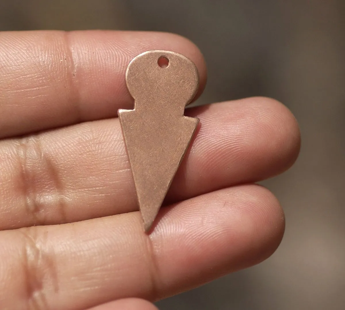 Tanfolk Figure 30mm x 13mm Blank Center Hole Cutout for Enameling Stamping Texturing Variety of Metals - 6 pieces