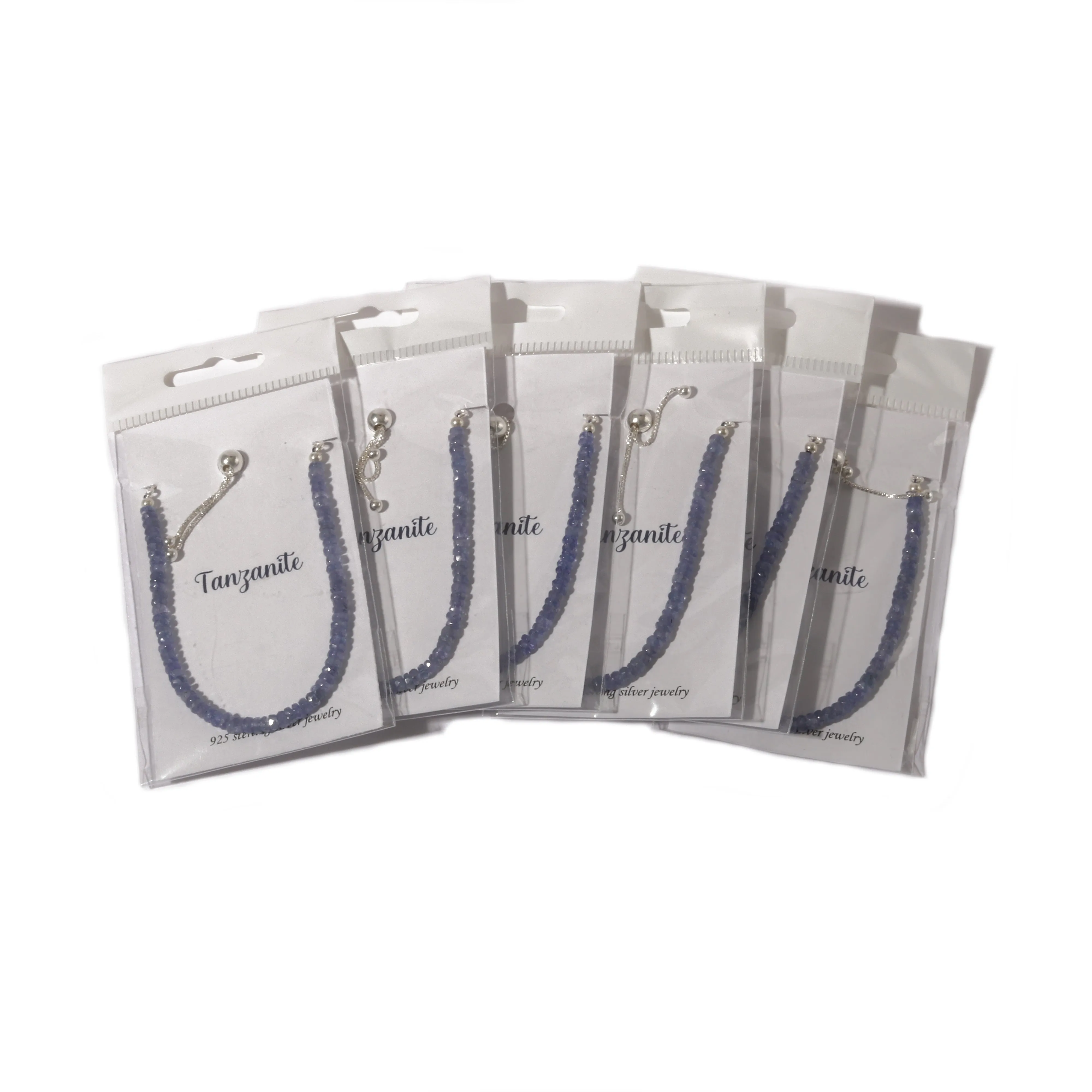 Tanzanite Sterling Silver Bracelet - 6 pack