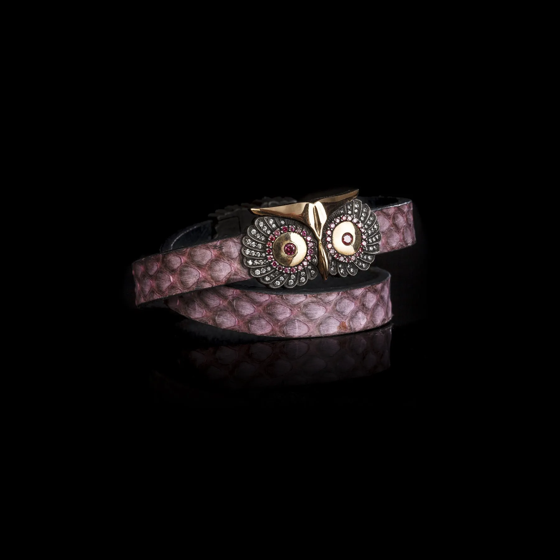 TARU DOUBLE WRAP OWL BRACELET