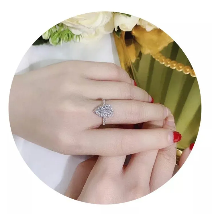 Teardrop Ring | Pear Shape Ring | Teardrop Engagement Ring | Tear Drop Ring | Engagement Ring |  Diamond Rings | Wedding Rings Women