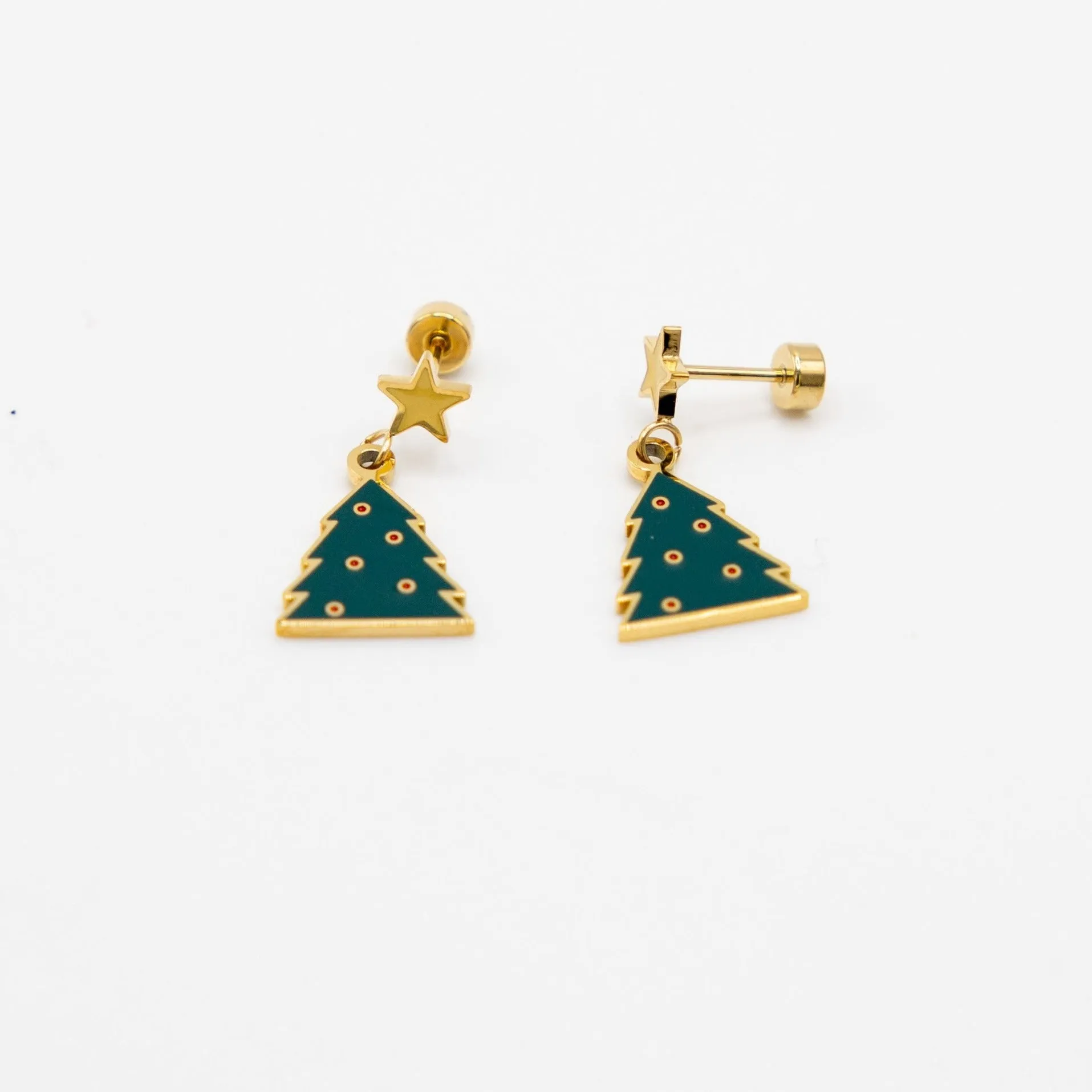 The Christmas Tree Dangle Earrings