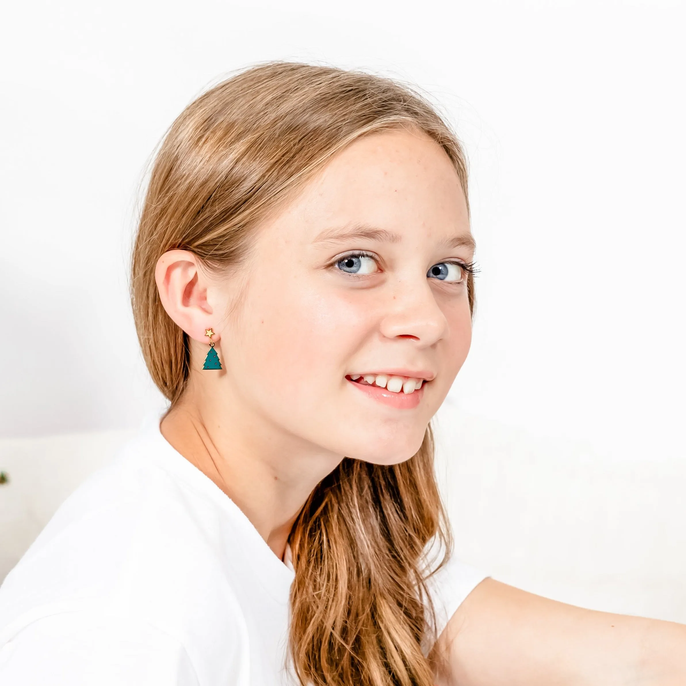 The Christmas Tree Dangle Earrings