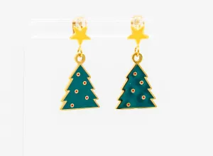The Christmas Tree Dangle Earrings