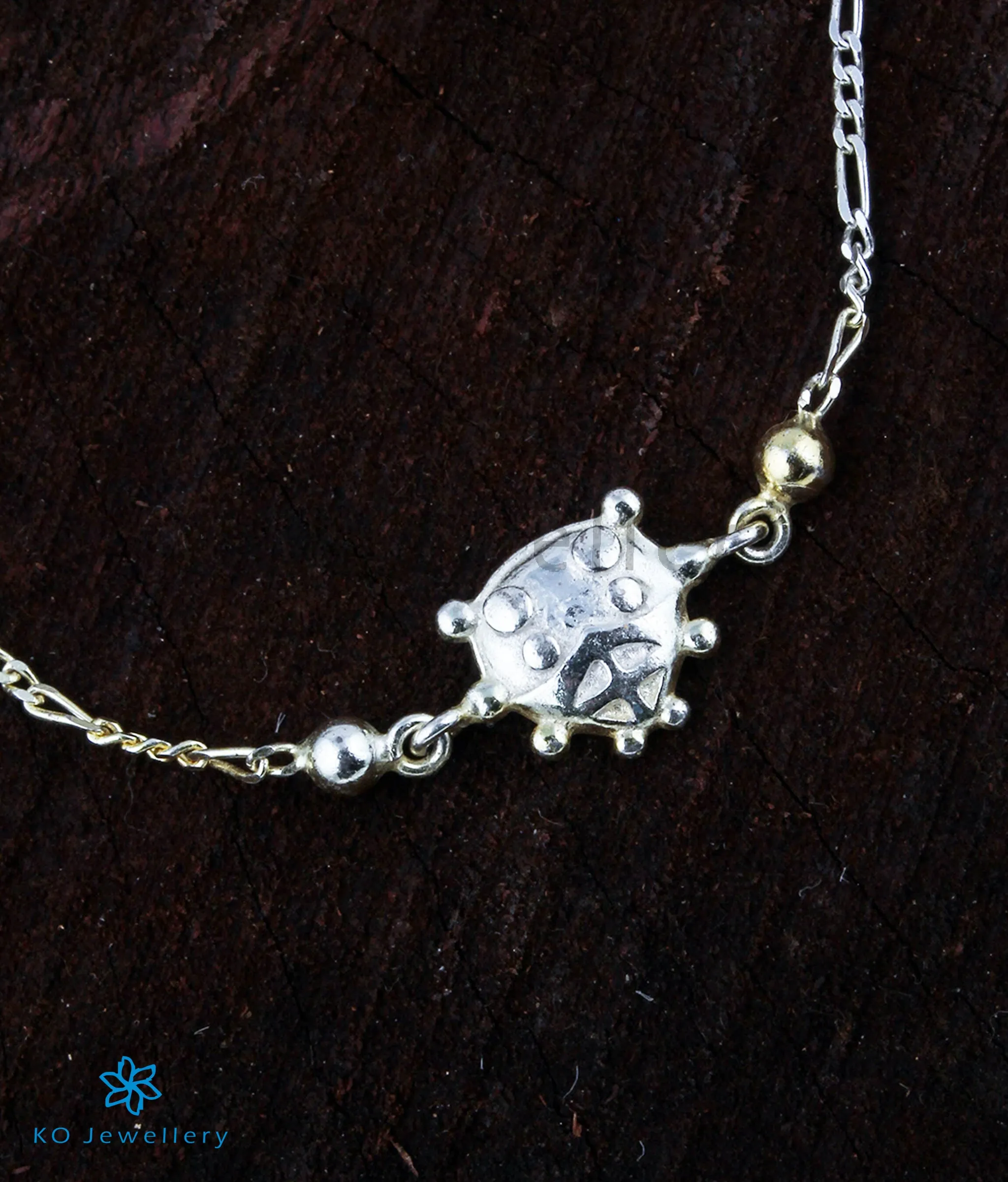 The Kamna Silver Rakhi/Bracelet