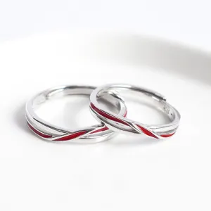 The Matchmaker's Red String Couple Rings