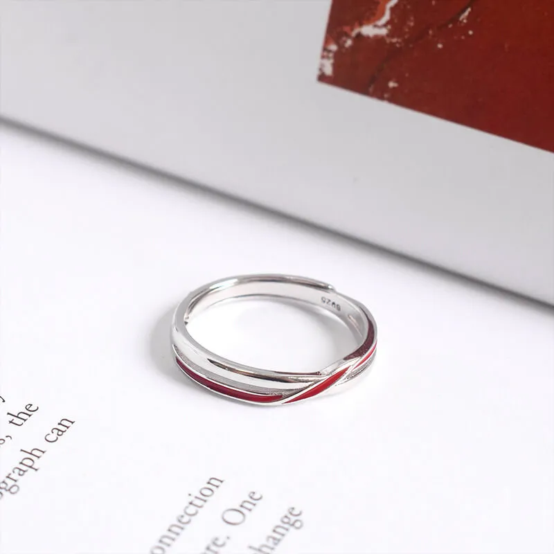 The Matchmaker's Red String Couple Rings