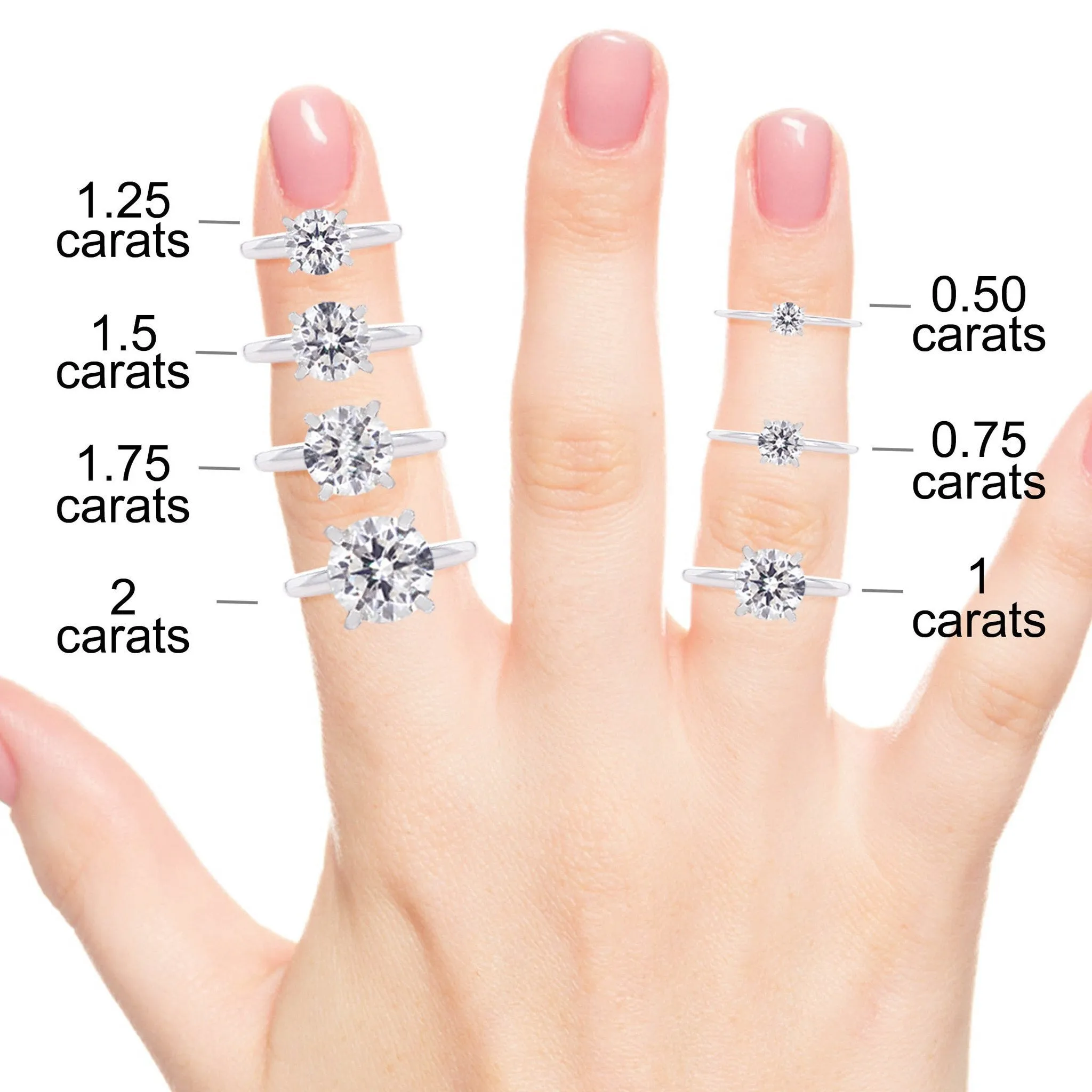 Three Stone Pear Diamond Engagement Ring Tapered Baguette 14K White Gold