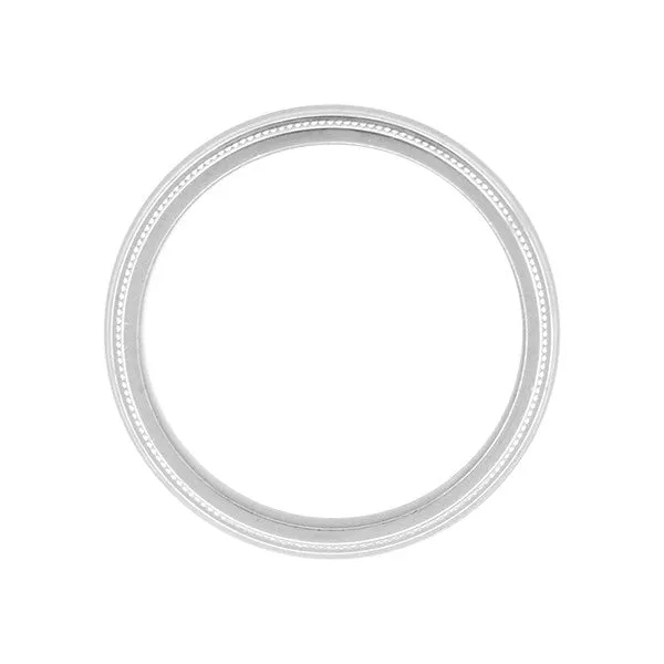 Tiffany & Co Milgrain Wedding Band in Platinum 4mm Wide in Ring Size 8.5