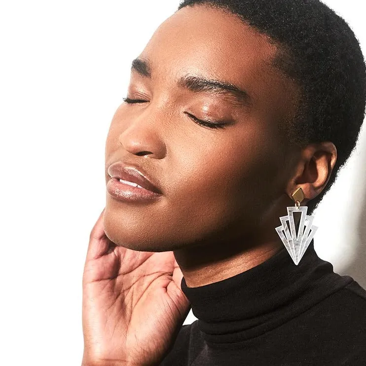 TooLally Gatsbys Earrings - Mother Of Pearl
