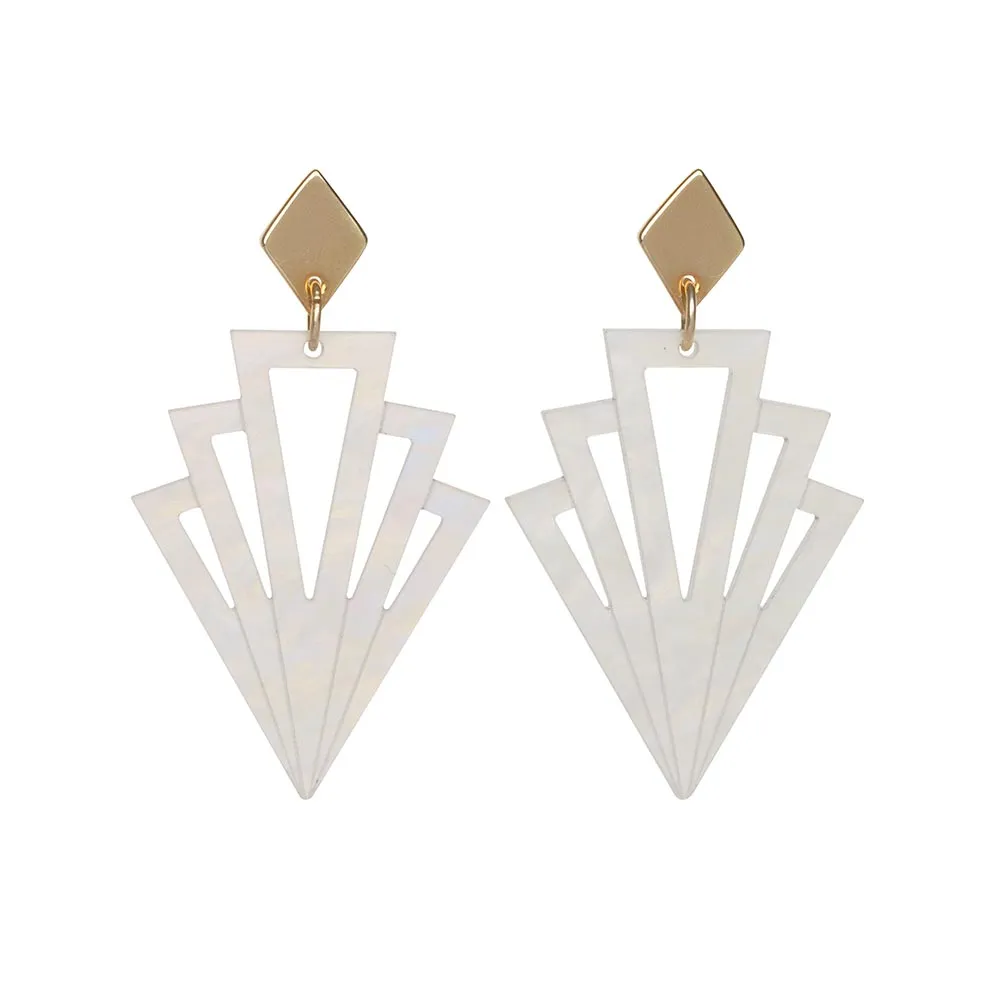 TooLally Gatsbys Earrings - Mother Of Pearl