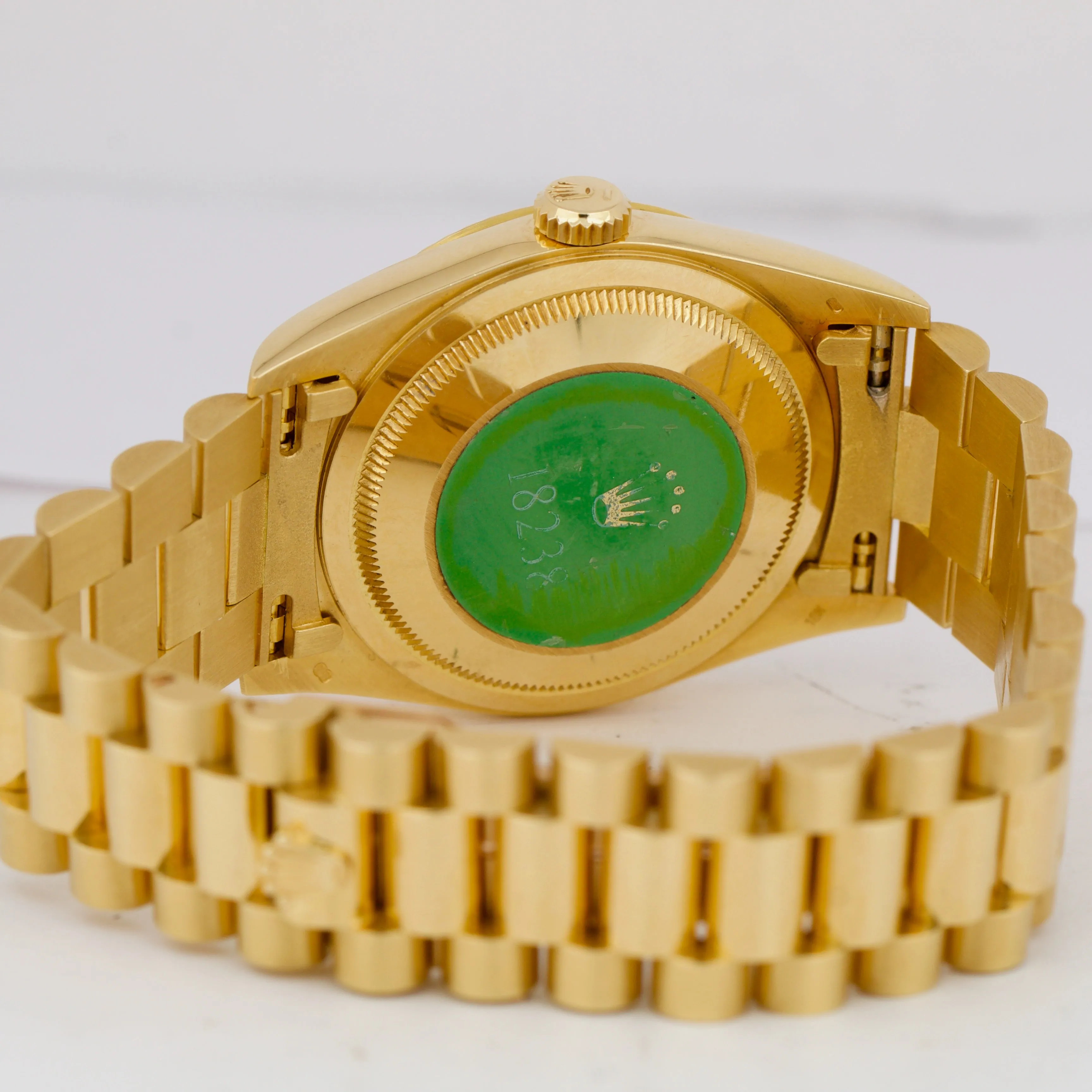 TOP CONDITION Rolex Day-Date President 36mm Champagne DIAMOND Gold Watch 18238