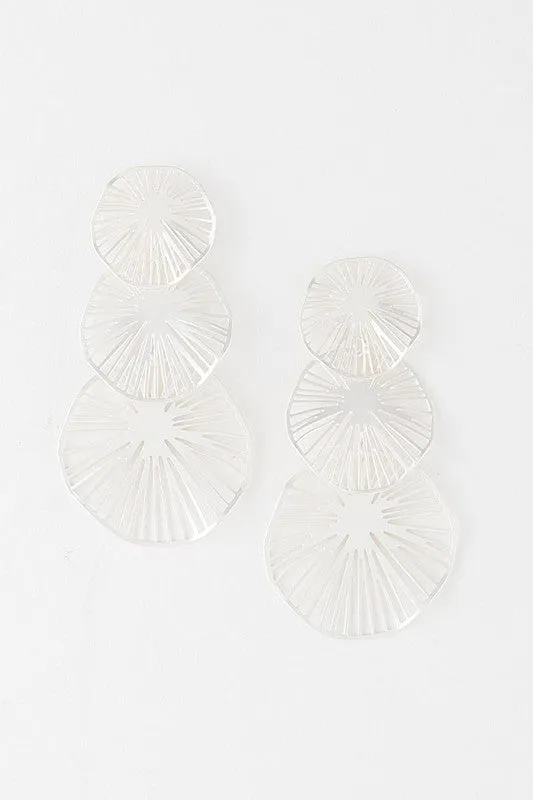 Triple Lemon Drop Earrings