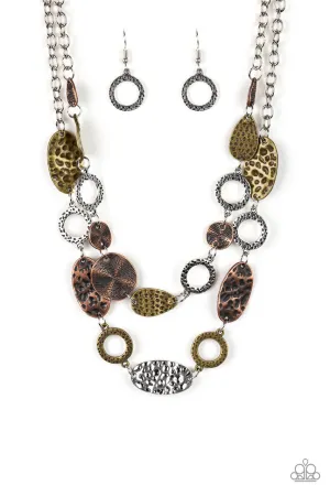 Trippin on Texture Multi Paparazzi Necklace
