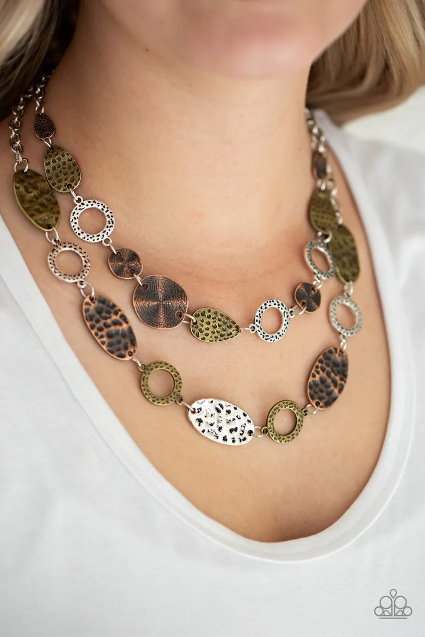 Trippin on Texture Multi Paparazzi Necklace