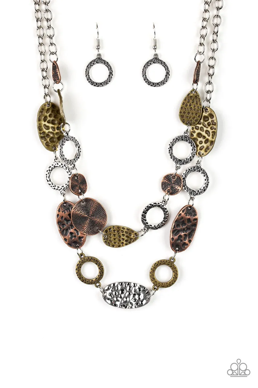 Trippin on Texture Multi Paparazzi Necklace
