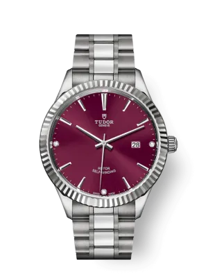 Tudor Style, Stainless Steel and Diamond-set, 41mm, Ref# M12710-0019