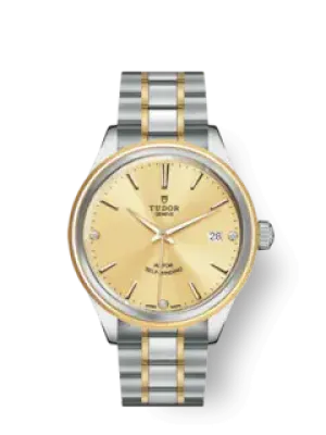 Tudor Style, Stainless Steel and Yellow Gold with Diamond-set, 38mm, Ref# M12503-0004