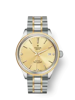 Tudor Style, Stainless Steel and Yellow Gold with Diamond-set, 38mm, Ref# M12503-0004