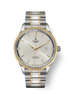 Tudor Style, Stainless Steel and Yellow Gold with Diamond-set, 41mm, Ref# M12703-0005