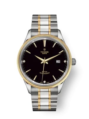 Tudor Style, Stainless Steel and Yellow Gold with Diamond-set, 41mm, Ref# M12703-0006