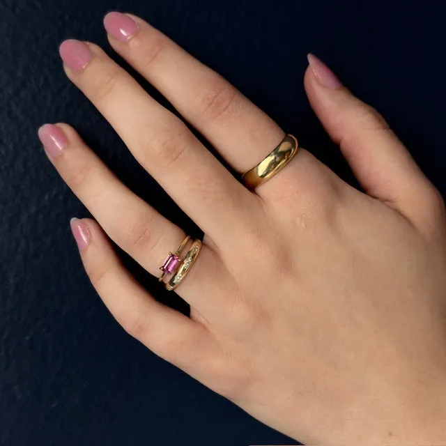 Tura Sugden 18k Pink Sapphire Solitaire Ring- 0.46ct