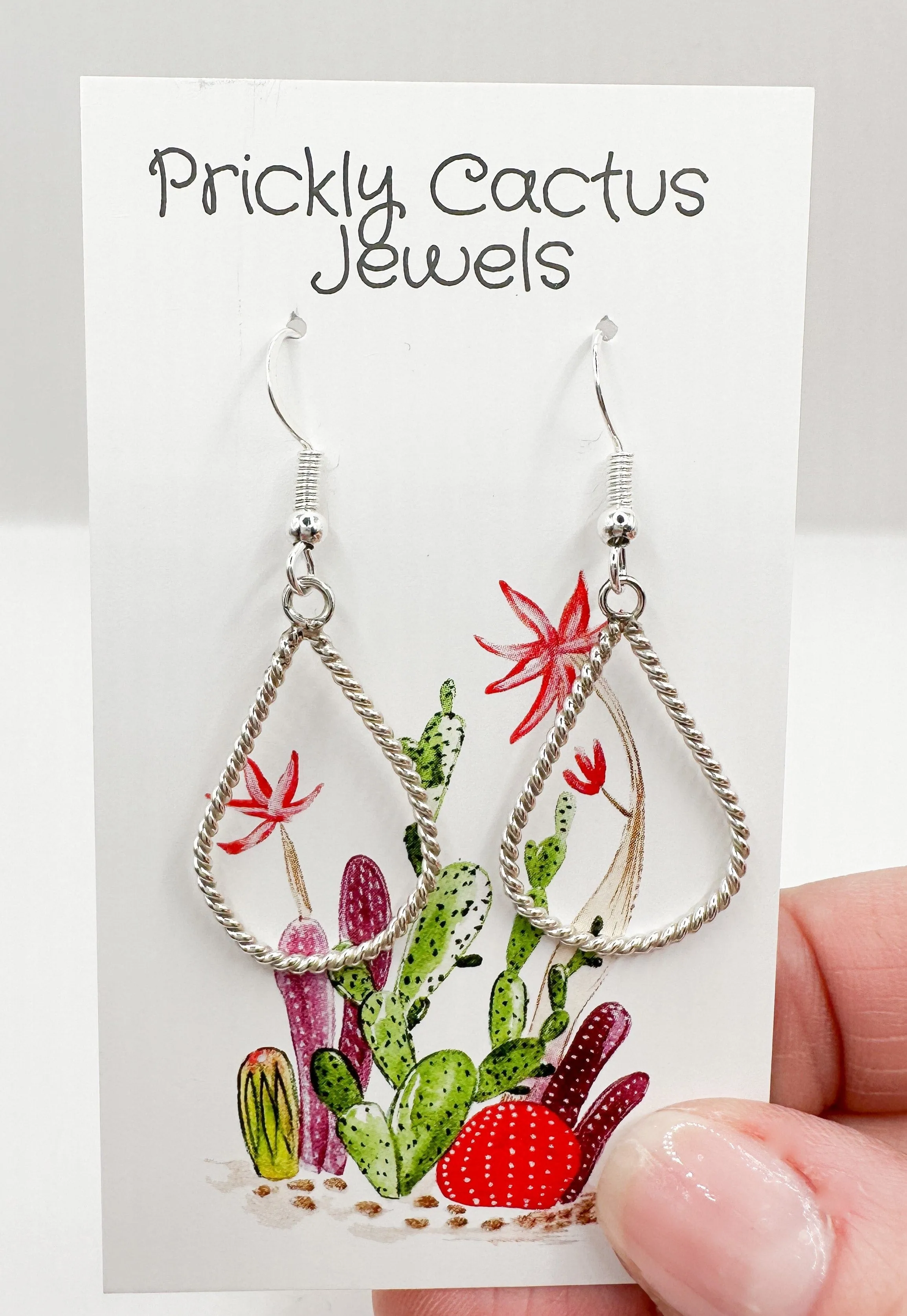 Twist Tear Drop Earrings
