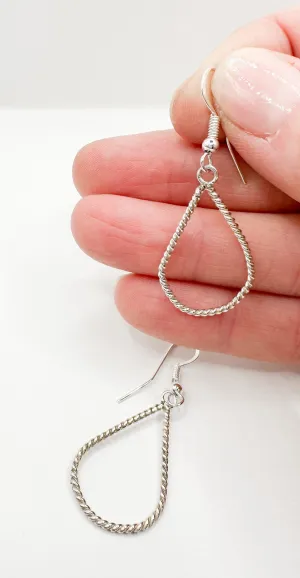 Twist Tear Drop Earrings