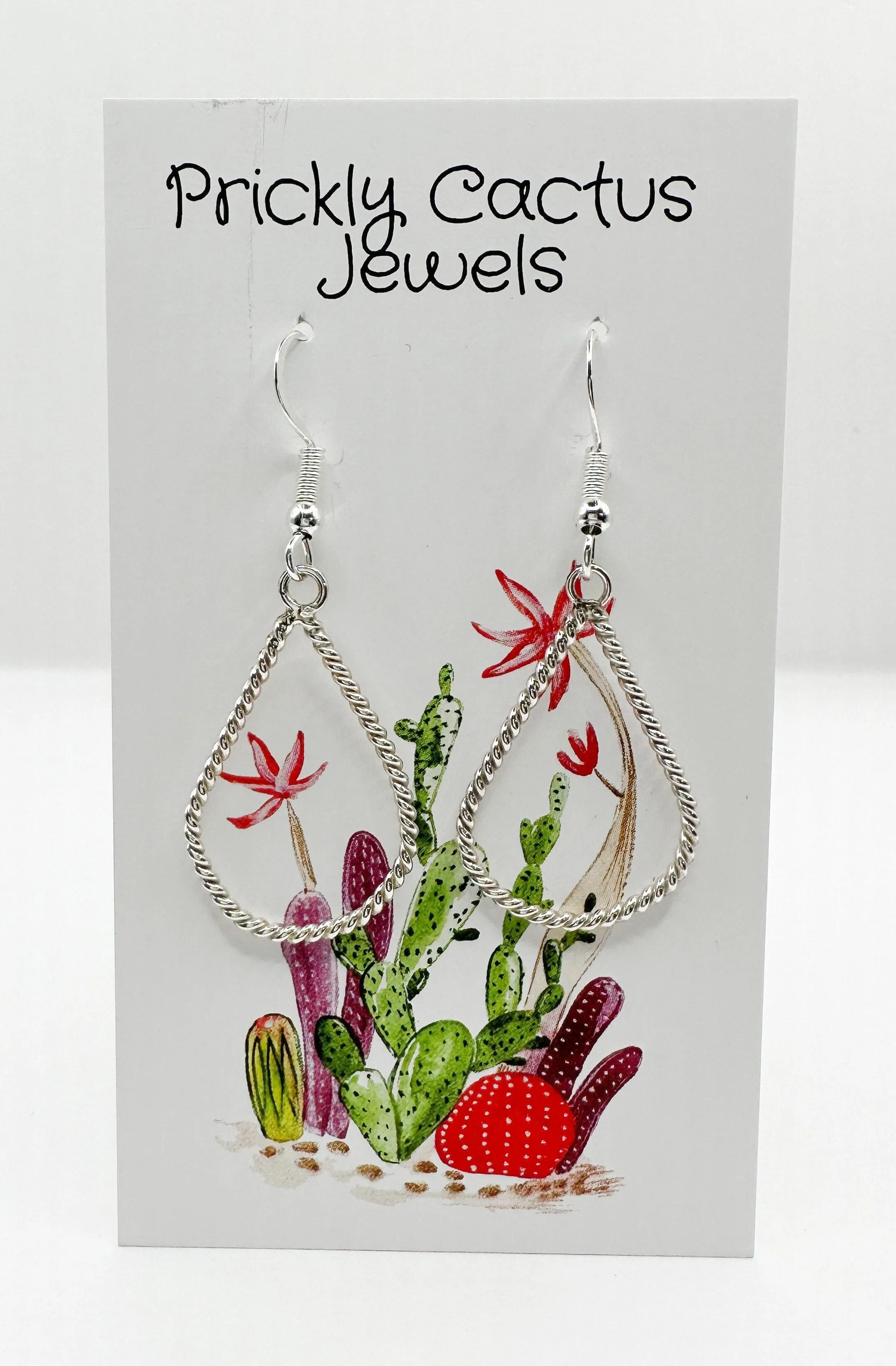 Twist Tear Drop Earrings