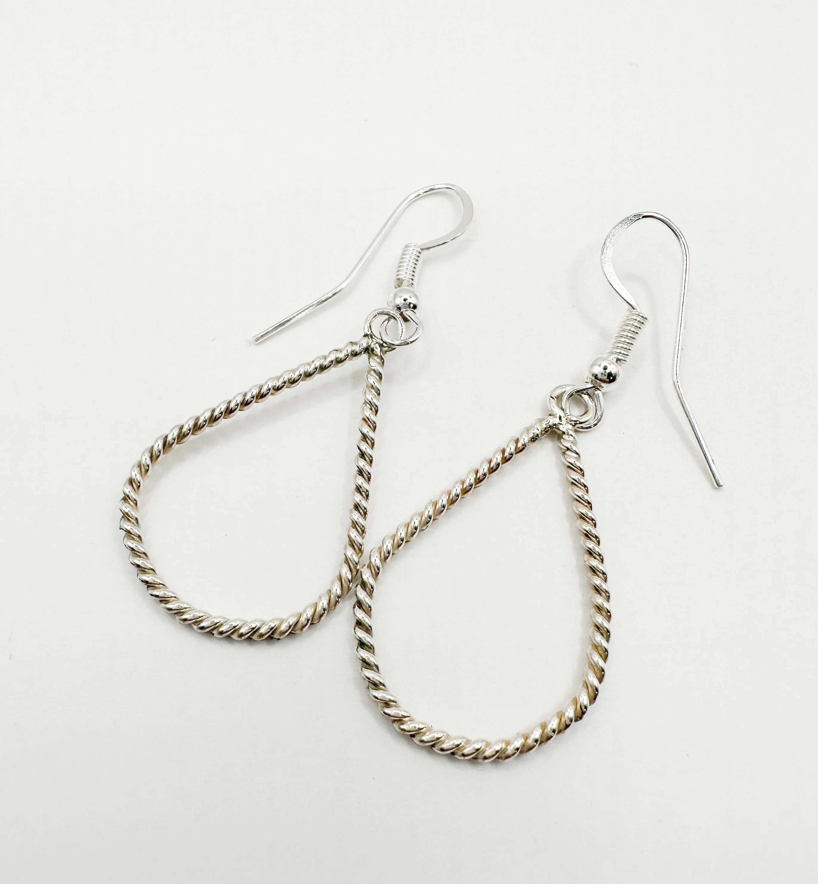 Twist Tear Drop Earrings