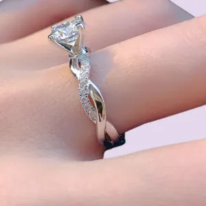 Twisted Band Engagement Ring
