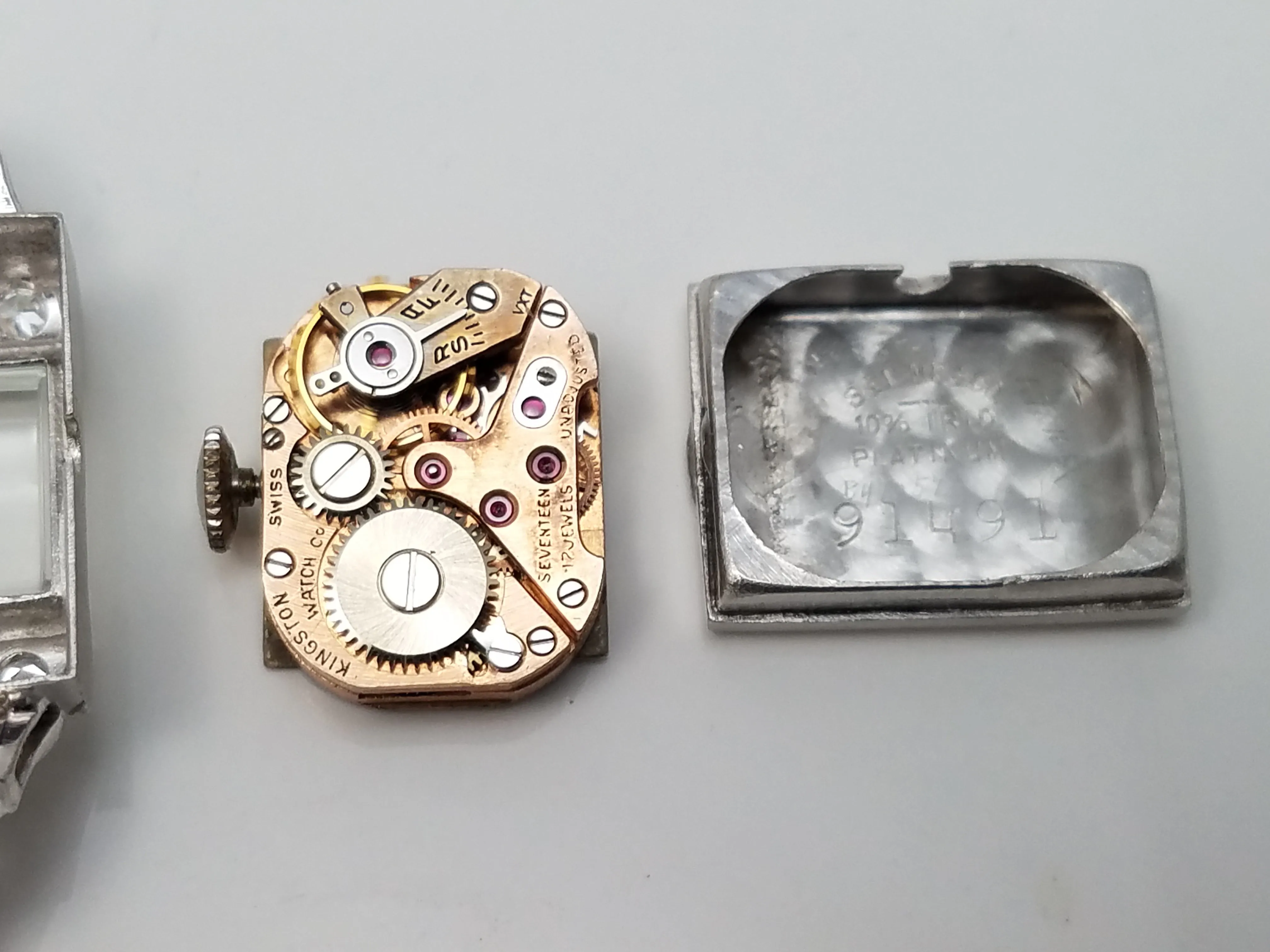 Two Vintage Platinum Diamond Watches *To Restore*