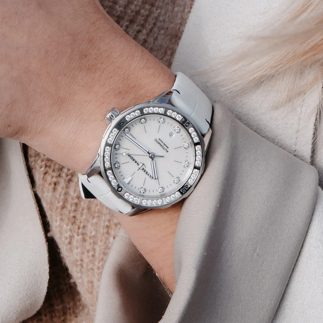 Ulysse Nardin - Lady Diver White - Rubber Strap - 39mm