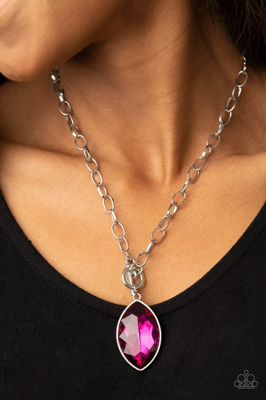Unlimited Sparkle Pink Paparazzi Necklace